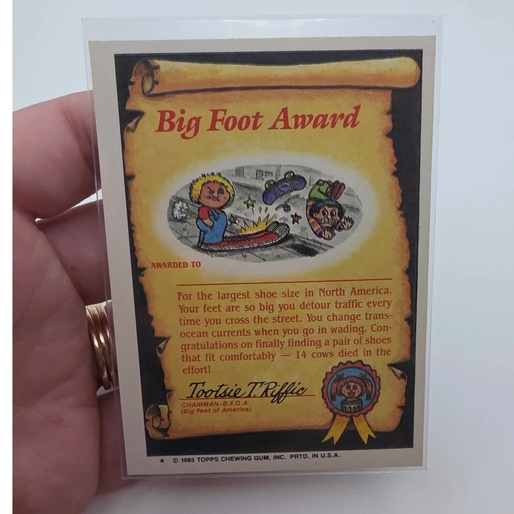 Topps Garbage Pail Kids OS2 Rob Slob 52b Blue Fair 1985 Series 2